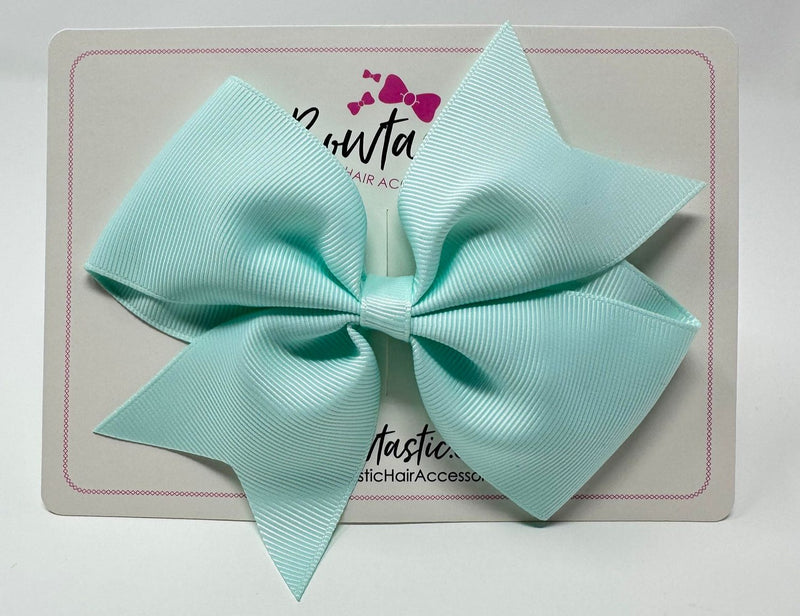 5 Inch Flat Bow - Ice Mint