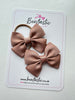 2.5 Inch Butterfly Bow Thin Elastic - Natural - 2 Pack