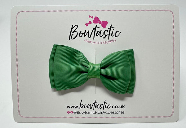 3 Inch Flat Double Bow - Sage Green