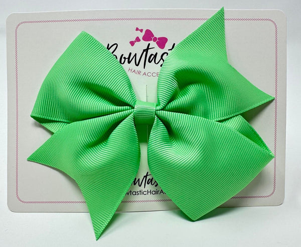 5 Inch Flat Bow - Mint Green