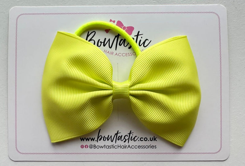 4.5 Inch Tuxedo Bow Bobble - Pineapple