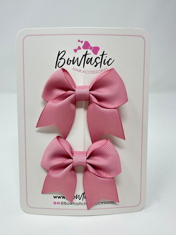 2.5 Inch Tail Bows - Wild Rose - 2 Pack