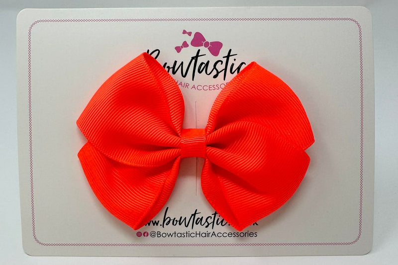 3.5 Inch Flat Bow - Neon Orange