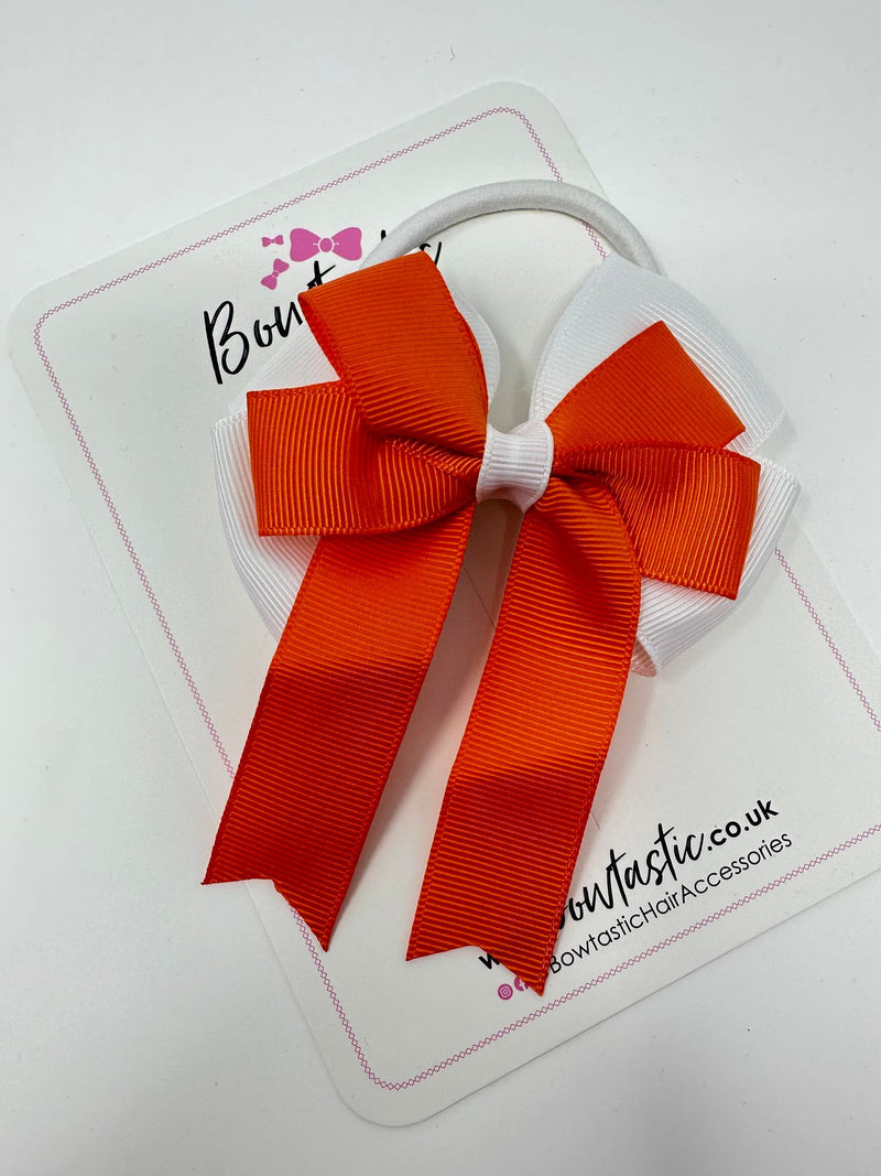 3.5 Inch Tail Bobble - Orange & White