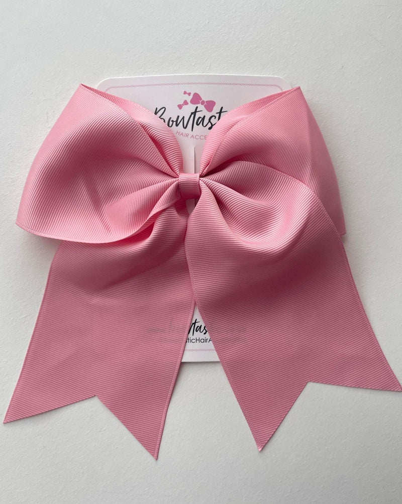 7 Inch Cheer Bow - Peony