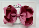 4.5 Inch Bow - Rosy Mauve