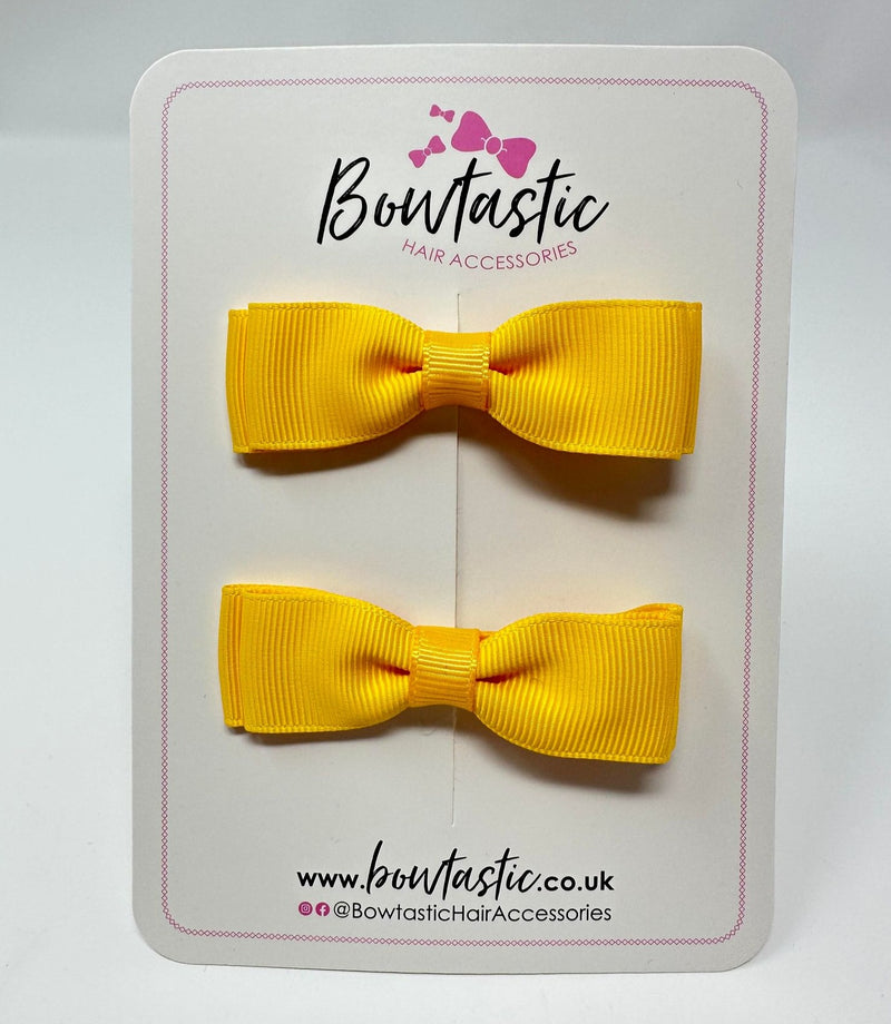 2.75 Inch Flat Bow - Yellow Gold - 2 Pack