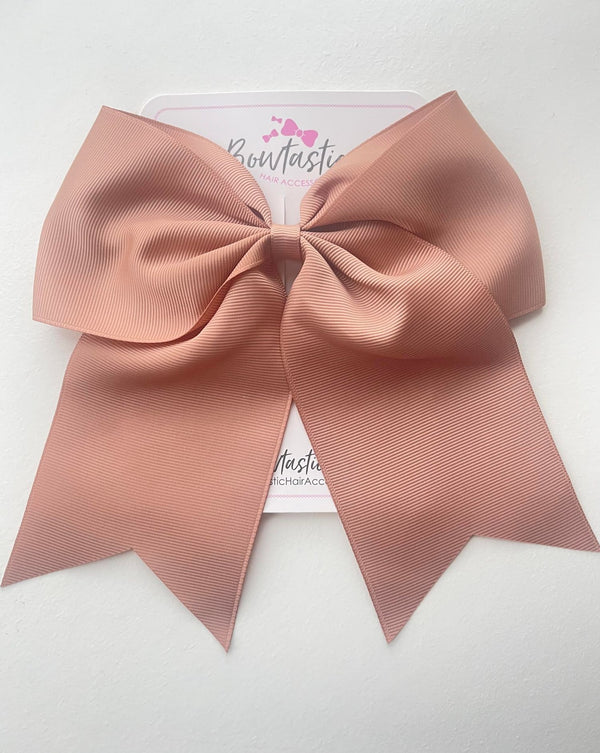 7 Inch Cheer Bow - Natural