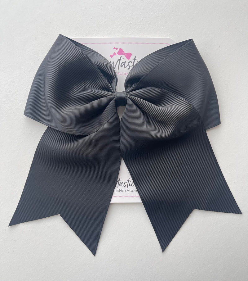 7 Inch Cheer Bow - Black