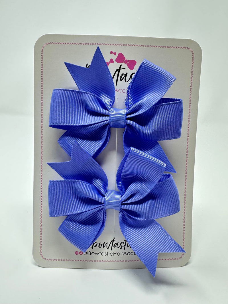 3 Inch Pinwheel Bow - Iris - 2 Pack