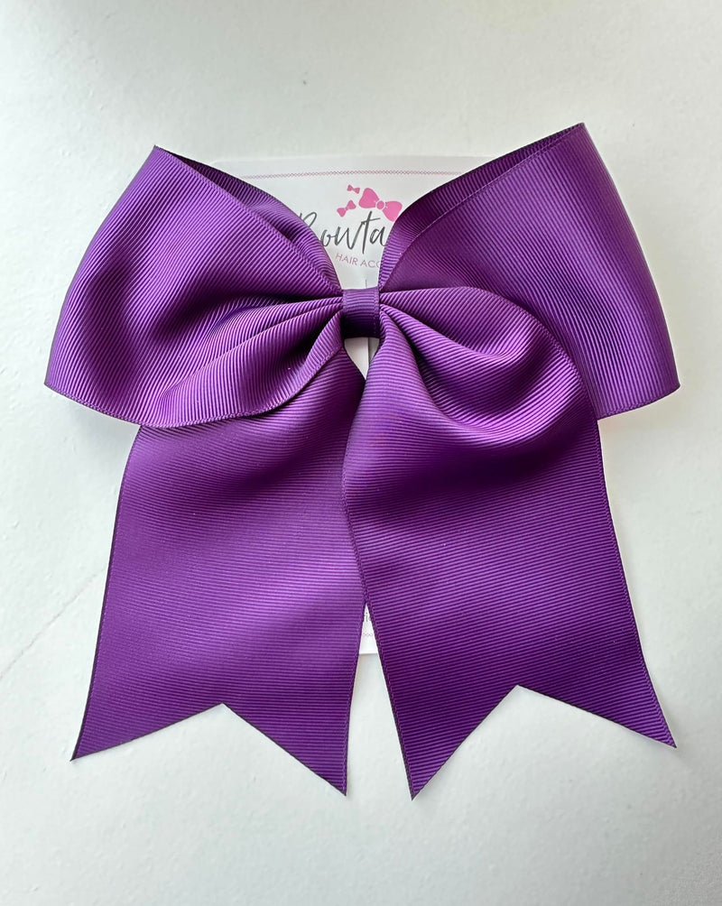 7 Inch Cheer Bow - Plum