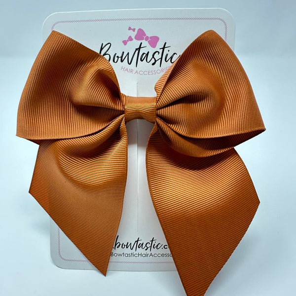 5 Inch Cheer Bow - Copper