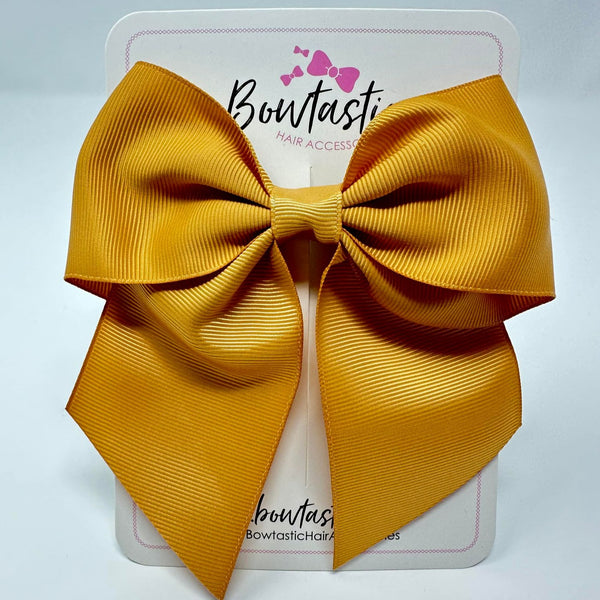 5 Inch Cheer Bow - Old Gold
