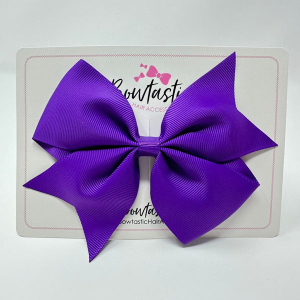 5 Inch Flat Bow - Regal Purple