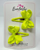 2 Inch Bow Snap Clip - Pineapple - 2 Pack