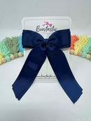 4.5 Inch Tail Bow - Navy