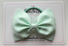 4.5 Inch Tuxedo Bow Bobble - Ice Mint