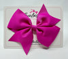 5 Inch Flat Bow - Garden Rose