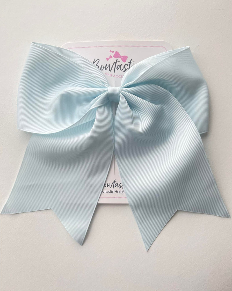 7 Inch Cheer Bow - Blue Vapor