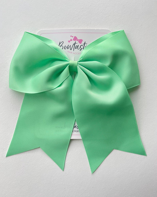 7 Inch Cheer Bow - Mint Green