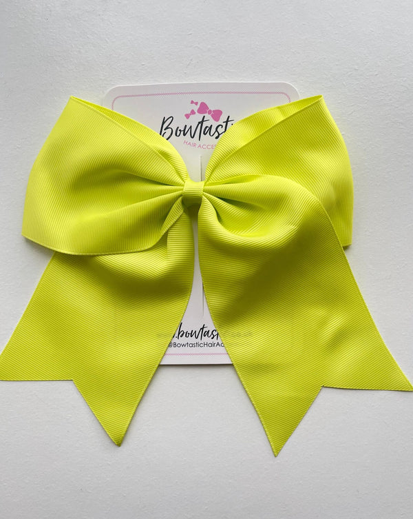 7 Inch Cheer Bow - Pineapple