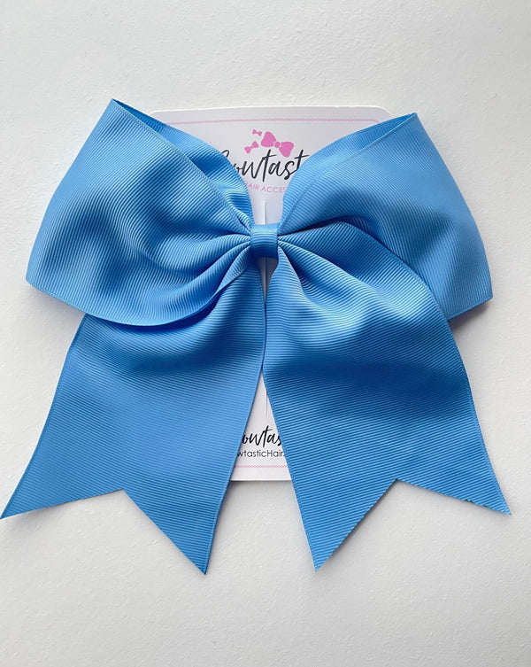 7 Inch Cheer Bow - Porcelain Blue