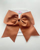 7 Inch Cheer Bow - Chipmunk