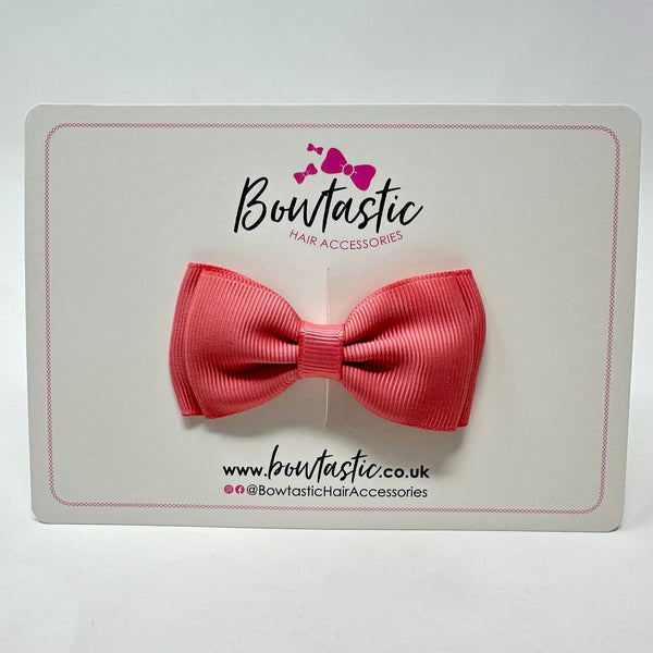 3 Inch Flat Double Bow - Dusty Rose