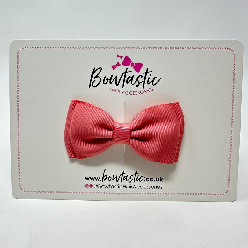 3 Inch Flat Double Bow - Dusty Rose