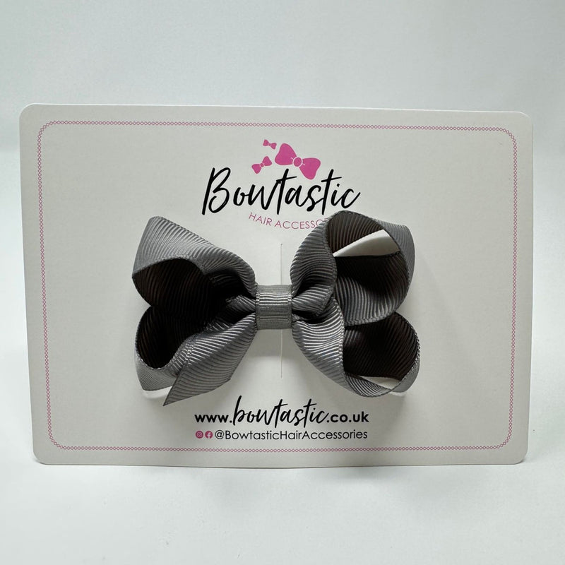 3 Inch Bow - Metal Grey