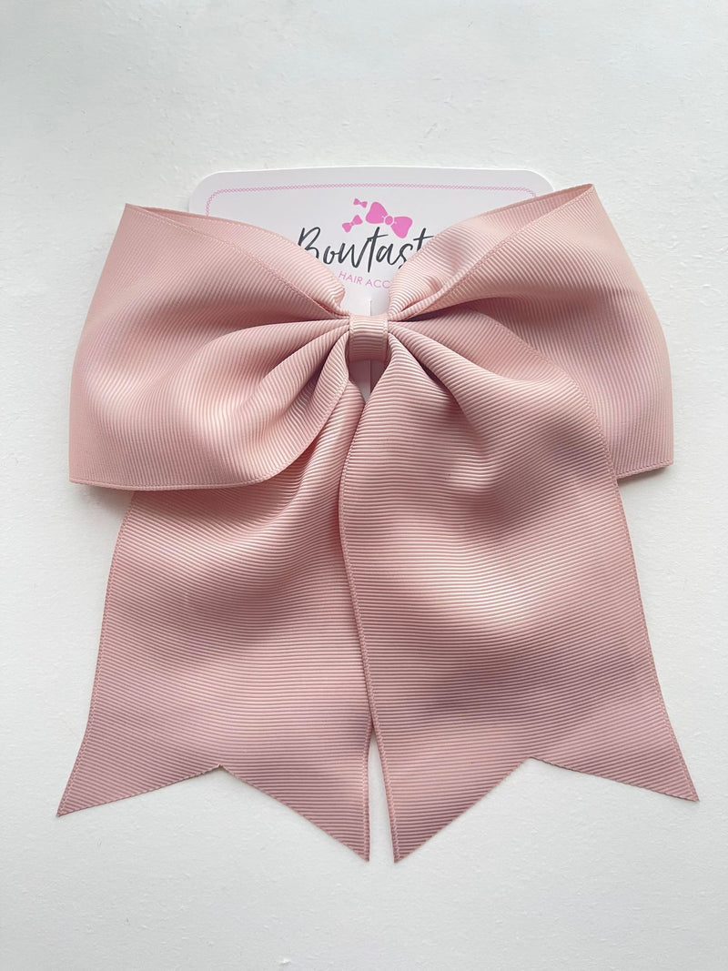 7 Inch Cheer Bow - Vanilla