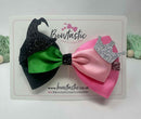 4 Inch Satin Bow - Princess & Witch