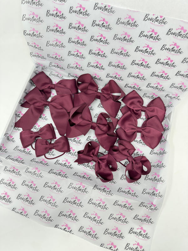 Surprise School Bundle - 10 Items - Matching Pairs - Burgundy