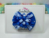 3 inch Loop Bow - Royal Blue & Bluebell