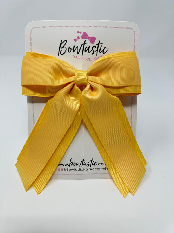 4.5 Inch Tail Bow - Buttercup