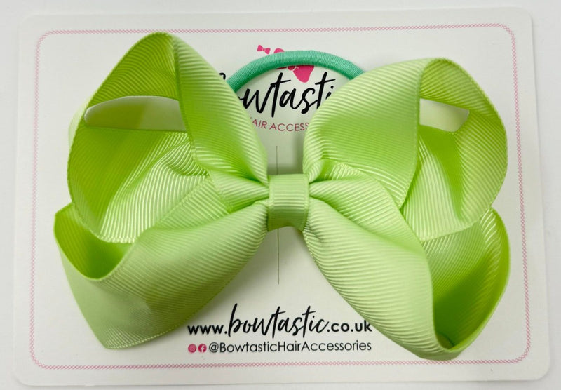 4.5 Inch Bow Bobble - Seafoam Green