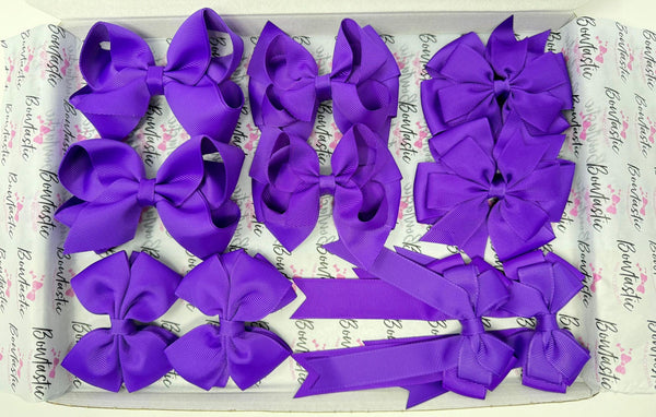 School Bundle - 5 Matching Pairs - Purple - Bobbles
