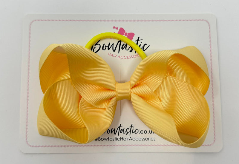 4.5 Inch Bow Bobble - Chamois