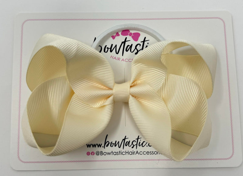 4.5 Inch Bow Bobble - Ivory