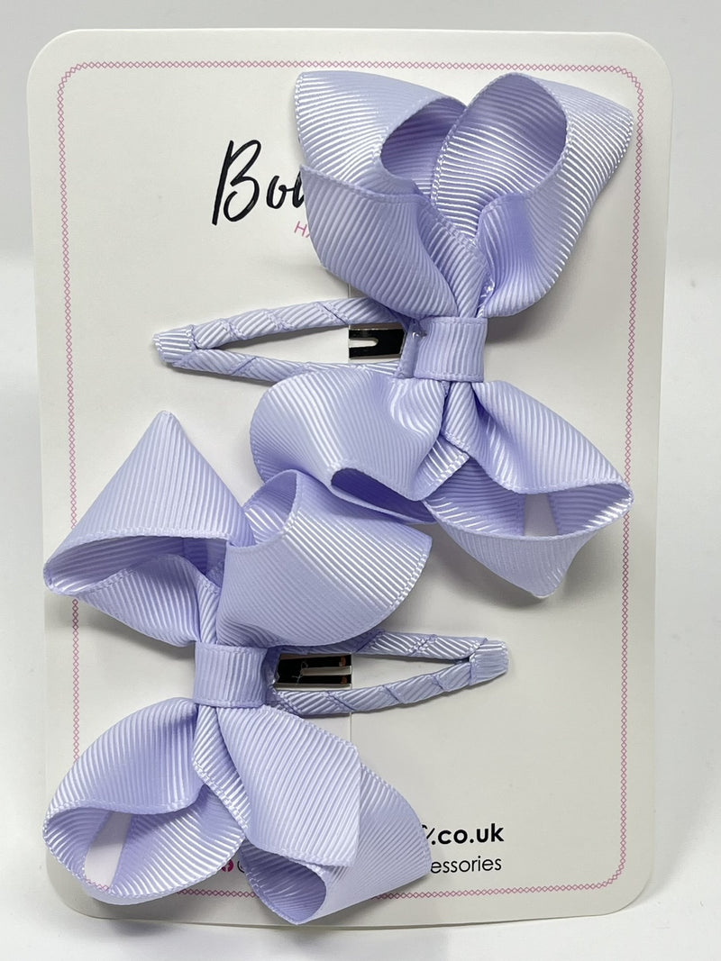 3 Inch Bow Snap Clip - Lilac Mist - 2 Pack