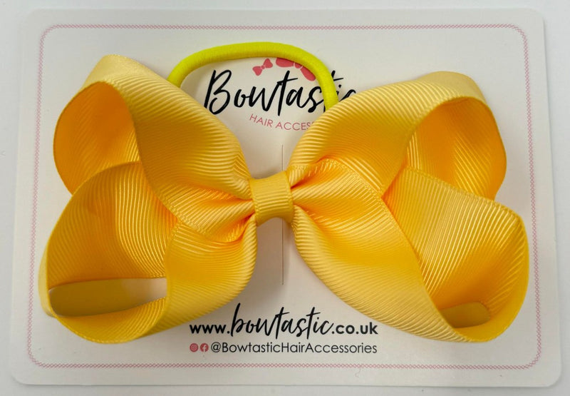 4.5 Inch Bow Bobble - Buttercup