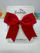 4.5 Inch Tail Bow - Hot Red