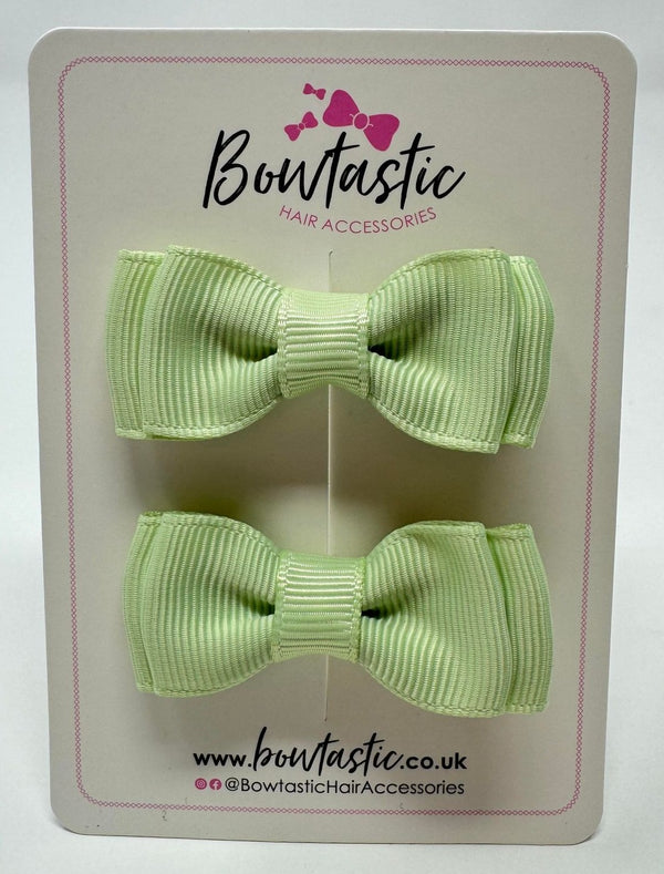 1.75 Inch Bows - Seafoam Green - 2 Pack