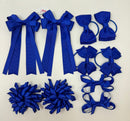 School Bundle - 3 Inch Bows - Cobalt - Clips & Bobbles