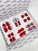 School Bundle - Red & Bluebell - 14 Pack - Backing Cards Not Included