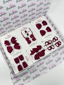 School Bundle - Wine & White - 14 Pack - Backing Cards Not Included