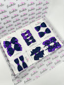 School Bundle - Purple & Navy - 14 Pack - Backing Cards Not Included