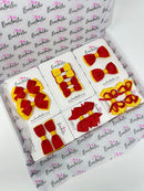 School Bundle - Red & Yellow Gold - 14 Pack - Backing Cards Not Included