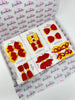School Bundle - Red & Yellow Gold - 14 Pack - Backing Cards Not Included