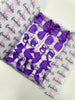 School Bundle - 3 Inch Bows - Purple & White  - 10 Pack